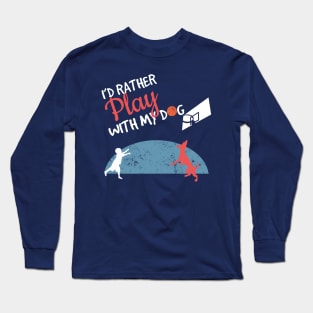 Basketball Shirt Play With My Dog Teen Boy Gift Long Sleeve T-Shirt